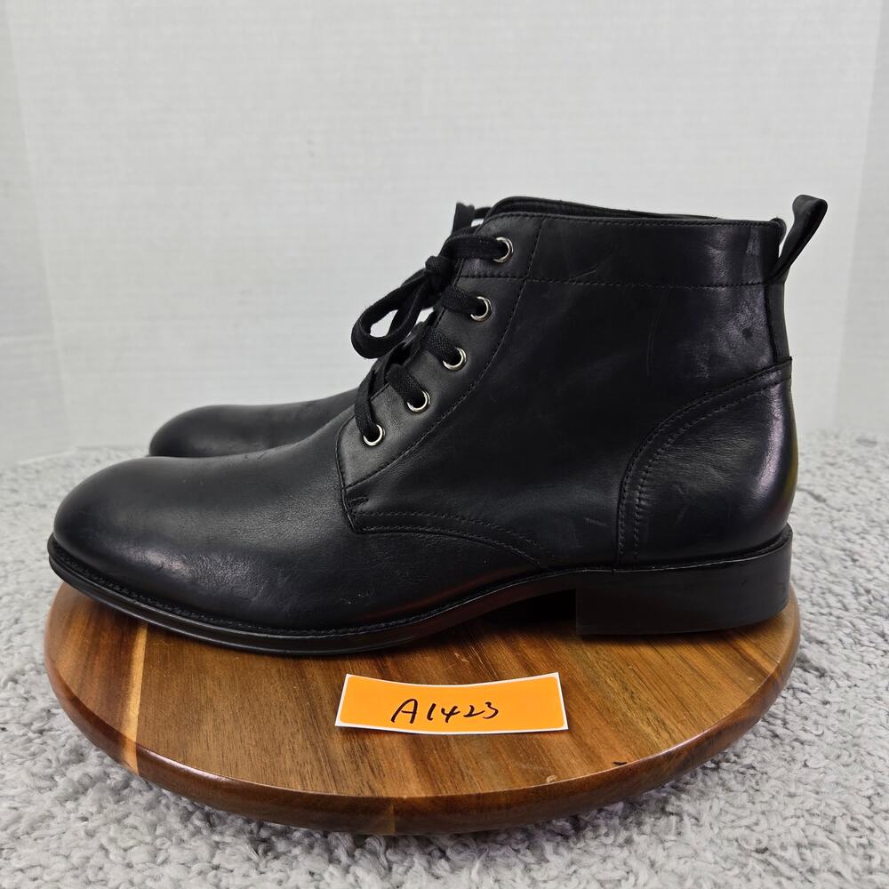 GR by Gordon Rush Mens 12 Dover Black Leather Casual Lace Up Combat Boots 85400